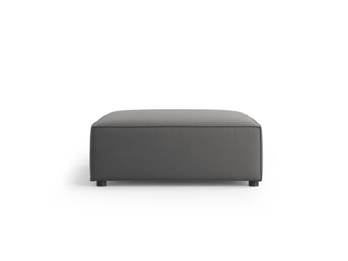 Cosmopolitan Design Poef Arendal flueel, cement - 80x102x40cm