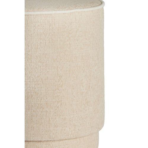 Light & Living poef Rosin - bruin - Ø40cm