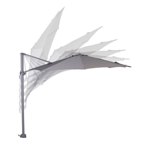Hawaii parasol S - Ø300 cm - carbon black - donker grijs