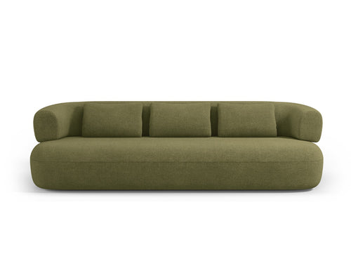 Micadoni Bank Jenny 4-zits, boucle, groente - 90x226x73cm