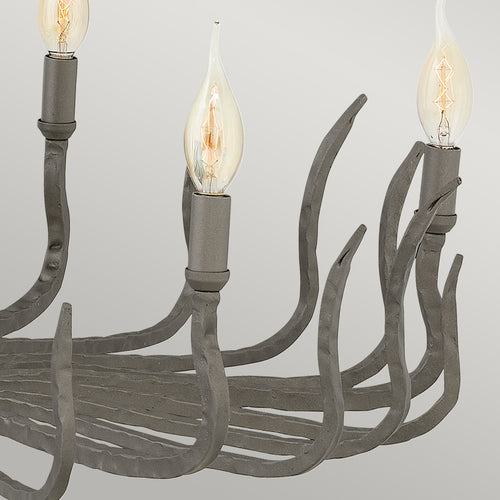 Elstead Spyre - 6-lichts kroonluchter bronzen afwerking, E14