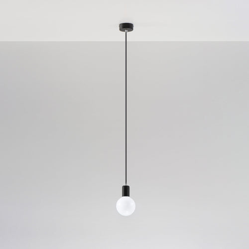 Sollux Lighting Hanglamp EDISON zwart - 8x8x106cm