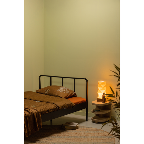 WOOOD twijfelaar bed Mees - Metaal - Zwart - 90X208X125 - vtwonen shop