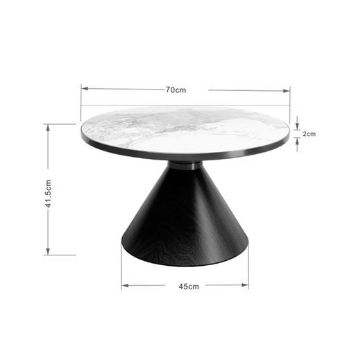 Kare Design Salontafel Cono Ø70cm walnoot