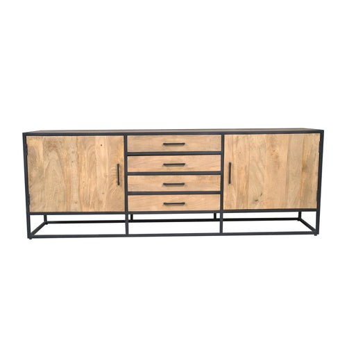 Starfurn Dressoir Dakota - Naturel Hout - 210x45x75cm