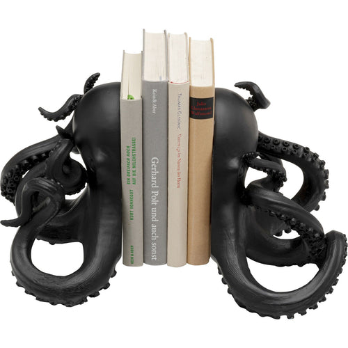 Kare Design Boekensteun octopus zwart (2/Set) - vtwonen shop
