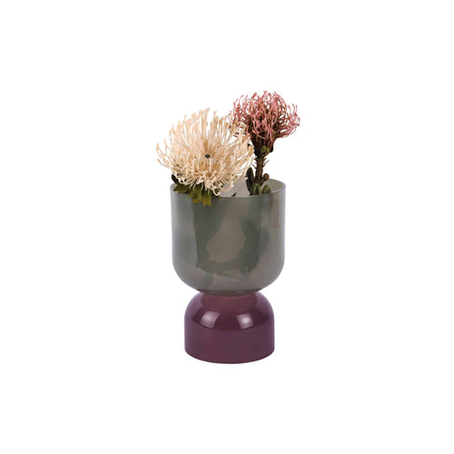 Present Time vaas Colores Small - grijs - Ø15cm