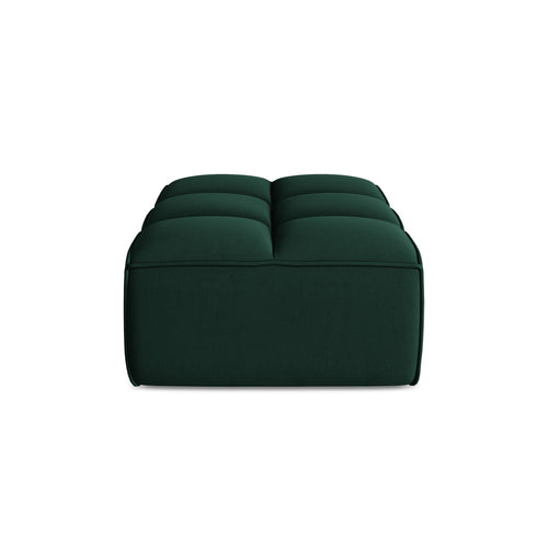 LaMiaSofa Poef Belluno - velours - flessengroen - 80x93x43