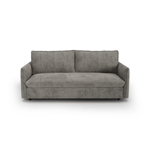 Premium Interiors - Snel uitklapbare slaapbank AVA - kruisweefsel grijs 178cm
