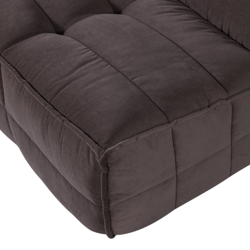 vtwonen 3-zits element Cluster - Velvet - Chocladebruin - 81x204x91