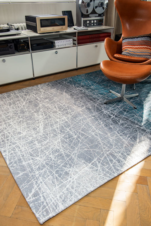 Mad Men vloerkleed 8877 Polar Vortex - Blauw - 200 x 280 cm
