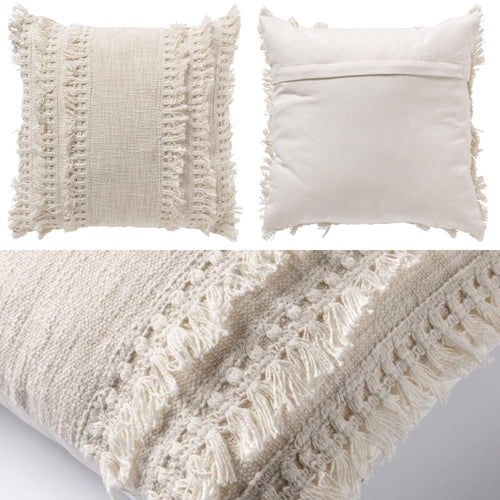 KUSSENSET - 3-delig - Gentle Rain - 45x45 cm, 30x50 cm - inclusief binnenkussens - wit, groen, blauw