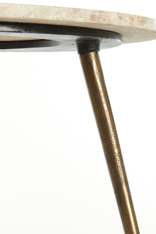 Light & Living bijzettafel ZECA - Ø67x37cm - grijs - vtwonen shop