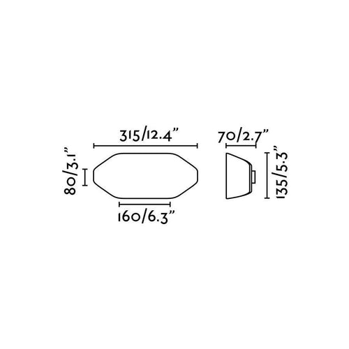 Faro Future - 1 Licht Wandlamp Buiten Donkergrijs IP44, E27