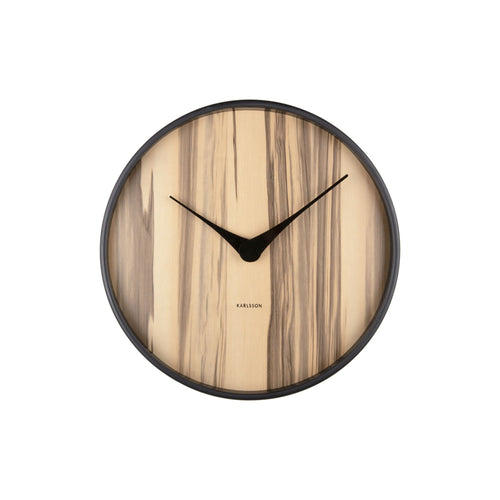 Karlsson wandklok Wood Melange - bruin - Ø40cm - vtwonen shop