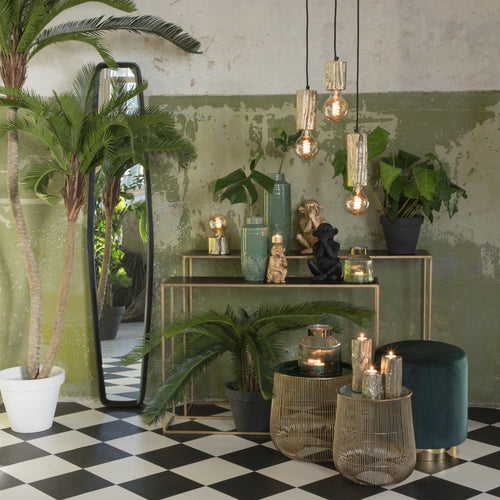 Light & Living side BOCA - 120x25x80cm - goud - Set van 2