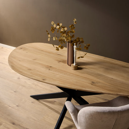Starfurn  eettafel Lou - bruin - 110x240x76cm
