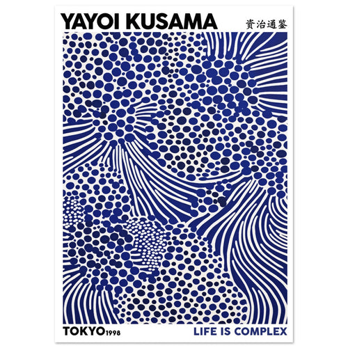 Artfulprints  Yayoi Kusama - Life is complex   poster A4 21x29.7 cm - vtwonen shop