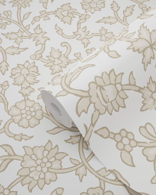 ESTAhome behang vintage bloemen beige - 50 x 900 cm - 131518