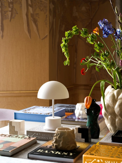 Printworks Oplaadbare Tafellamp - Riviera - Wit - vtwonen shop