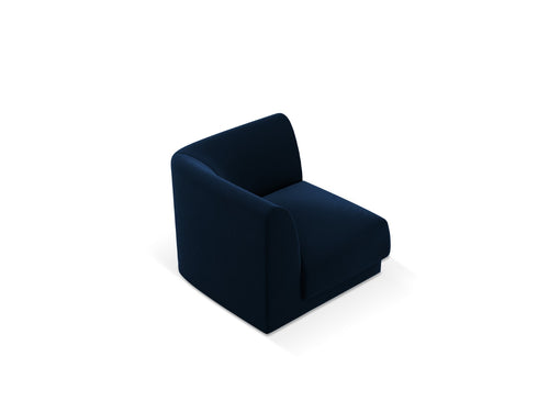Micadoni Hoekmodule Miley flueel koningsblauw - 90x90x70cm