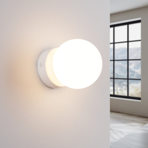 Sollux Lighting Wandlamp YOLI 1 wit - 12x14x12cm