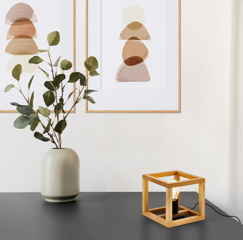 EGLO tafellamp Blackcrown 1 - e27 - 20 cm - zwart/bruin - vtwonen shop