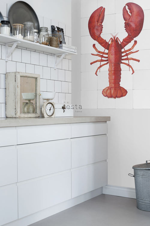 ESTAhome muursticker kreeft rood - 145 x 97 cm - 159032