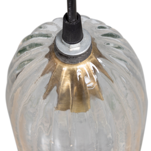 WOOOD hanglamp Ablis - Glas - Transparant - 30x14x14 - vtwonen shop