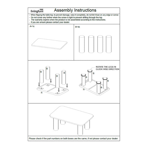 Livingfurn salontafel Badou - 120cm - mangohout - vtwonen shop
