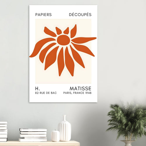 Artfulprints  Matisse – Deep sea dance orange   poster A4 21x29.7 cm - vtwonen shop