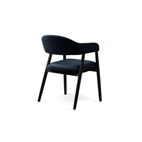 Set van 2 fluwelen stoelen Adra flueel koningsblauw - 59x56x77cm