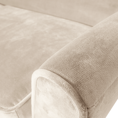 WOOOD XL bank Rocco 230 cm - Velvet - Off White