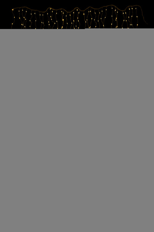 J-Line kerstverlichting Gordijn 1020Led 2x3M - kunststof - zilver - warm wit - LED lichtjes - vtwonen shop