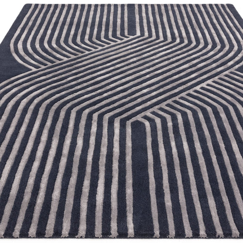 Vloerkleed MOMO Rugs Matrix Solsitice Navy 120x170 cm - vtwonen shop