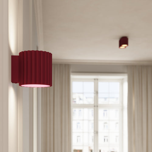 Sollux Lighting Plafondlamp AURA 1 bordeaux GU10 - 10x10x10cm