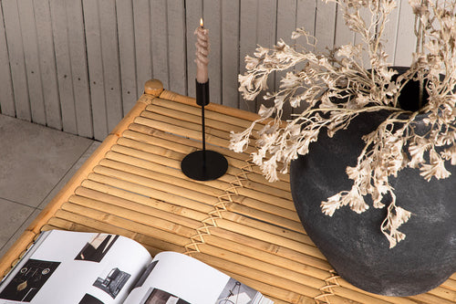 Rebellenclub Tuin Salontafel Hydra - 90 x 90cm - Naturel Bamboe