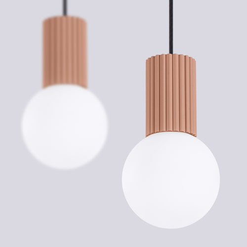 Sollux Lighting Hanglamp HALO 2L mokka - 33,5x6x120cm