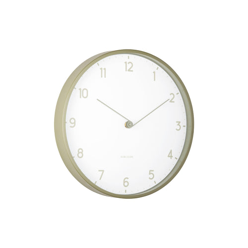 Karlsson wandklok Sencillez - groen - Ø30cm