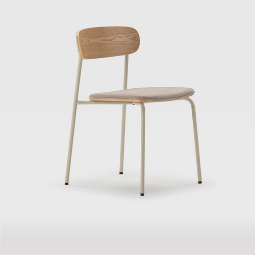 Calicosy - ADRIANA Set van 2 stoelen in stof - Grijs - 51x46x47 cm
