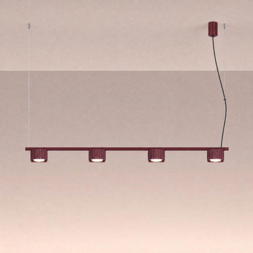 Sollux Lighting Kroonluchter RIFF 4 bordeaux Gx53 - 122x10x208cm