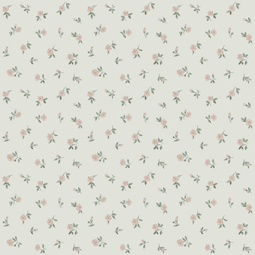 ESTAhome behang vintage bloemetjes groen - 50 x 900 cm - 132217