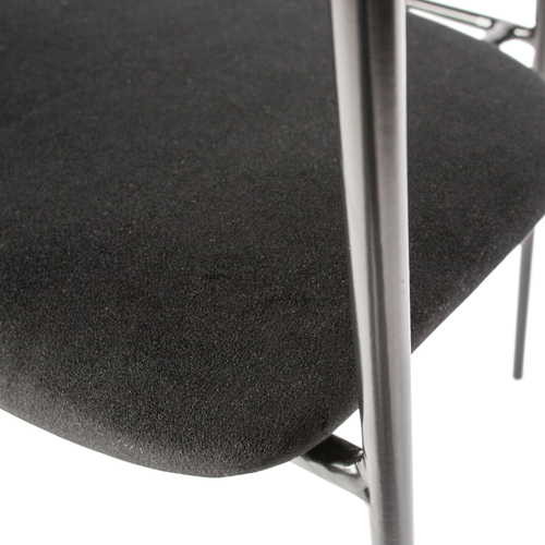 IVY EETKAMERSTOEL FLUWEEL ZWART - vtwonen shop