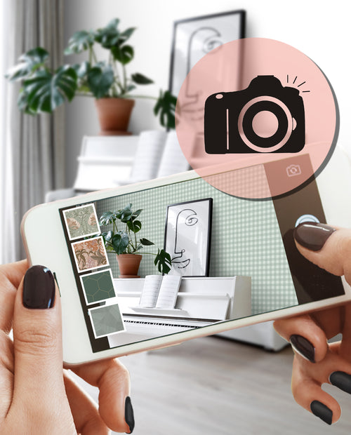 ESTAhome behang geblokt motief groen - 50 x 900 cm - 131301 - vtwonen shop