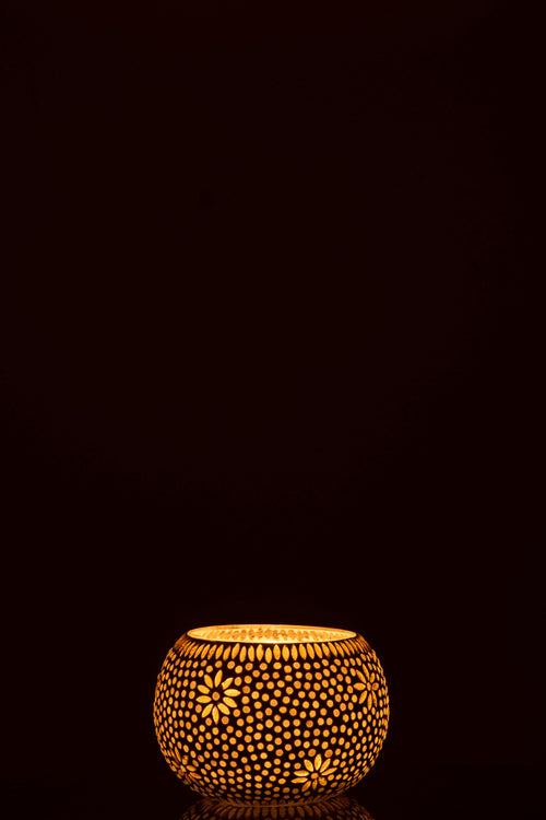 J-Line kaarshouder Bram - glas - geel - large - 2 stuks - vtwonen shop