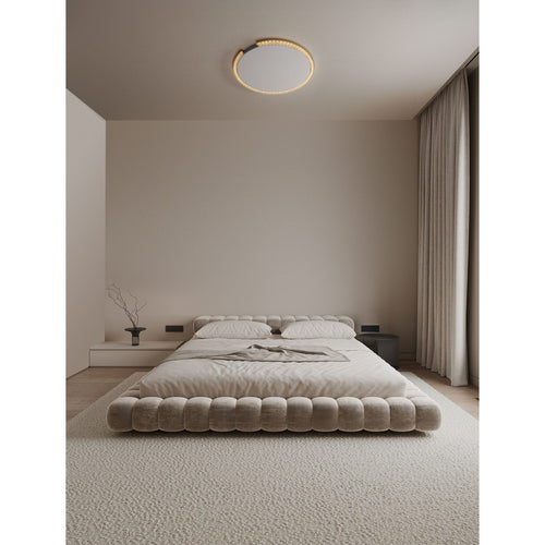 Nova Luce GREAMY Decoratieve plafondlamp in goudkleur met Triac dimbare LED-technologie, 30W, 1950lm, 3000K