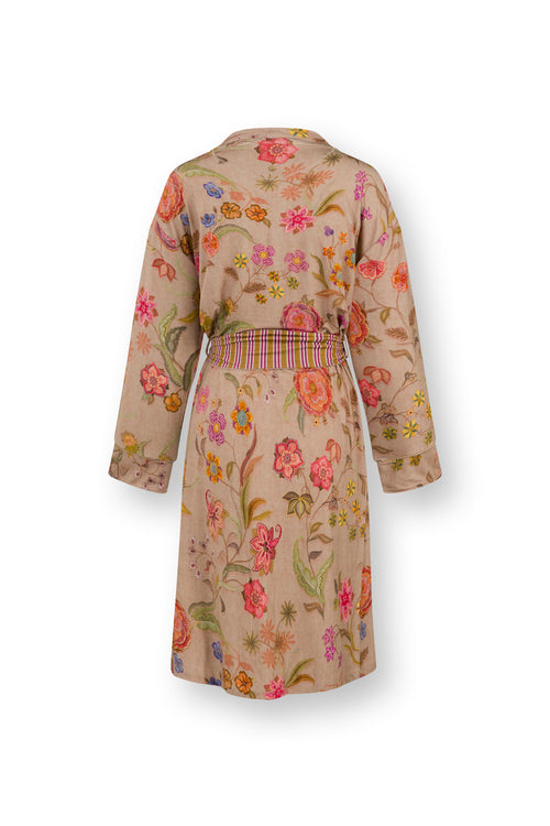 Pip Studio - Nisha Kimono Dames - Coco Flower - Zand - XXL