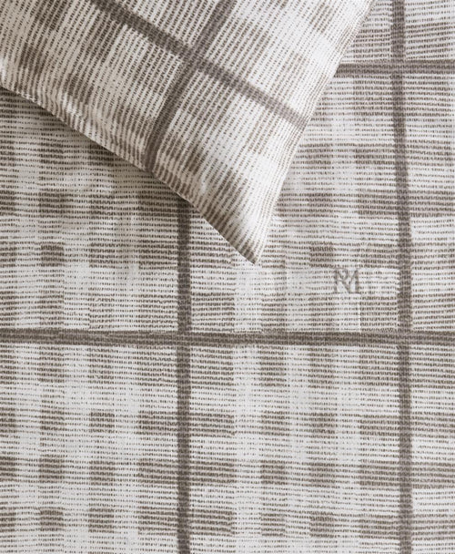 Rivièra Maison - Brody dekbedovertrek - Eenpersoons - 140x200/220 cm - Zand