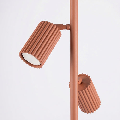 Sollux Lighting Vloerlamp KARBON 3 rode oker - 30x30x155cm