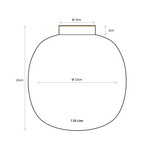 Pip Studio Vaas - Metaal - Lichtblauw - ↕ 23cm - vtwonen shop